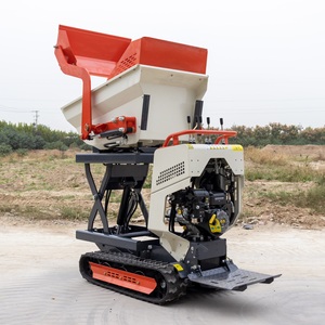 Minivolcadora de orugas autocargable a gasolina de 550 kg con bomba hidráulica y engranajes, ¡gran oferta! - Product Image 5