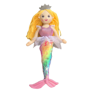 In Stock Ready to Ship Plush <strong>Mermaid</strong> Doll Fantasy Princess Doll Sequins <strong>Mermaid</strong> Tail Stuffed <strong>Toy</strong> <strong>for</strong> <strong>Girls</strong> Gift - Product Image 2
