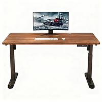 Cadre de bureau électrique intelligent à hauteur réglable, bureau debout à double moteur, table d'ordinateur pour le jeu et le télétravail