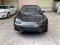 Kits de carrosserie modèle 3 de voiture de haute qualité pour Tesla modèle 3 mise à niveau GT Style calandre de pare-chocs avant feux diurnes accessoires de voiture