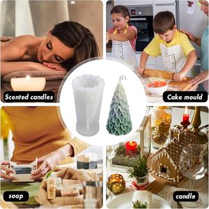 <b>Winter</b> Wonderland Decor: Festive Christmas <b>Candle</b> Molds for Unforgettable Home Presents Silicone <b>Candle</b> Mold - Product Image 6