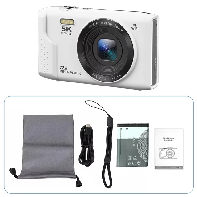 72 Million Pixel CCD Camera New Selfie Digital Camera for Students for Campus Home Use Product Action Sports Cameras