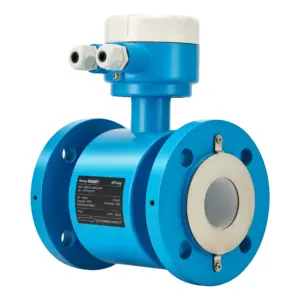 DN300 Split Type Electromagnetic Flowmeter Wastewater 250mm Electro Magnetic Flow Meter Sensor for Slurry Water Liquid