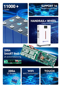 Max. 11000 Zyklen 314Ah 16KWH 51.2V 280Ah 15.5kwh Stand-Lithium-Ionen-Akku 14kwh 15kwh Mobiler LiFePO4-Akku - Product Image 3