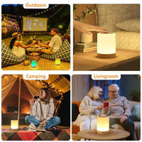 Lampe de chevet LED à commande tactile, rechargeable, portable, lampe de lecture d'ambiance, lampe de table de luxe sans fil, lumière décorative pour chambre à coucher