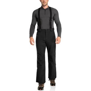 Pantalon de ski isolé pour homme, imperméable, coupe-vent, doublure polaire, guêtres de protection pour bottes, vêtements d'hiver pour la neige - Product Image 1