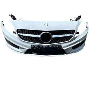 Kit de Parachoques Delantero para <span class=keywords><strong>Mercedes</strong></span>-Benz Clase A W176 2012-2018, Compatible con la Parrilla A200, Faros Delanteros A160 y Faros Antiniebla <span class=keywords><strong>A180</strong></span> - Product Image 1