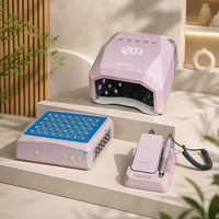 Lampe à ongles professionnelle rechargeable 120W, 45 perles LED, sécheuse UV LED portable pour usage en salon de manucure