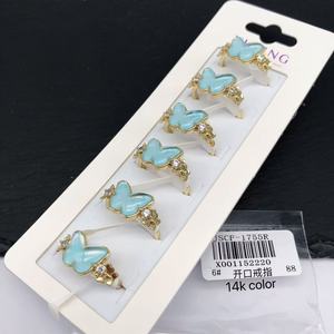 आकर्षक ओपन-रिंग गहने 14k सोने और क्रिसमस के लिए महिलाओं के लिए उपहार के रूप में 18k सोने और 18k सोने में उपलब्ध है। - Product Image 6