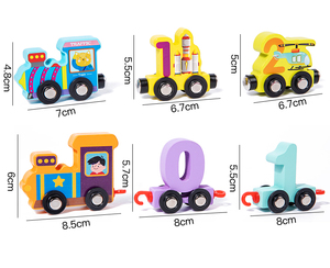Cổ Điển Kỹ Thuật Số Train Nối Tập Thể Dục Tư Duy Đầu Giáo Dục Montessori Bằng Gỗ Cổ Điển Đồ Chơi Trẻ Em Cho Trẻ Em Trai Cô Gái - Product Image 6