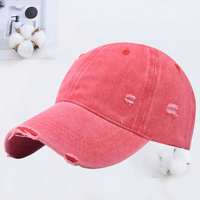 Gorra de béisbol de algodón lavado vintage unisex sin estructura con logo personalizado al por mayor, estilo Tapa Dad Hats