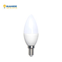 450 Lumen Ra80 Dimmbare Wohnbereich-Innenbeleuchtung PVC LED-Kerzenlampe E14 C37 25000 Stunden Lebensdauer 2 Jahre Garantie