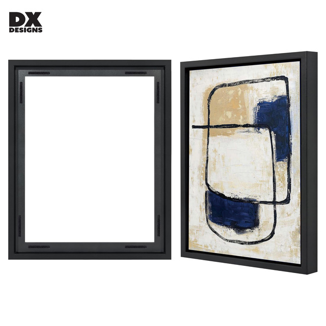 Custom MDF Canvas Float Frame, 8x10 11x14 12x16 Inch, Modern Floating Frame for Stretched Canvas Art & Gallery Wrap Paintings