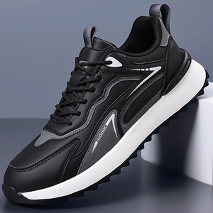 Chaussures de course Guochao, tige en PU, semelle intermédiaire en EVA, semelle extérieure en caoutchouc, doublure en mesh, unisexe, automne, légères, respirantes, baskets décontractées - Product Image 3
