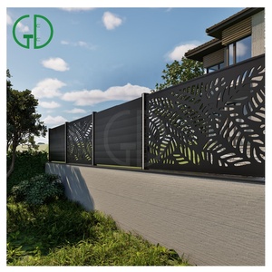 Paneles de valla cortados con láser <span class=keywords><strong>para</strong></span> privacidad de jardín GD, nuevo diseño de aluminio, listones de valla de metal personalizados, precios, hojas, panel de piquete - Product Image 6
