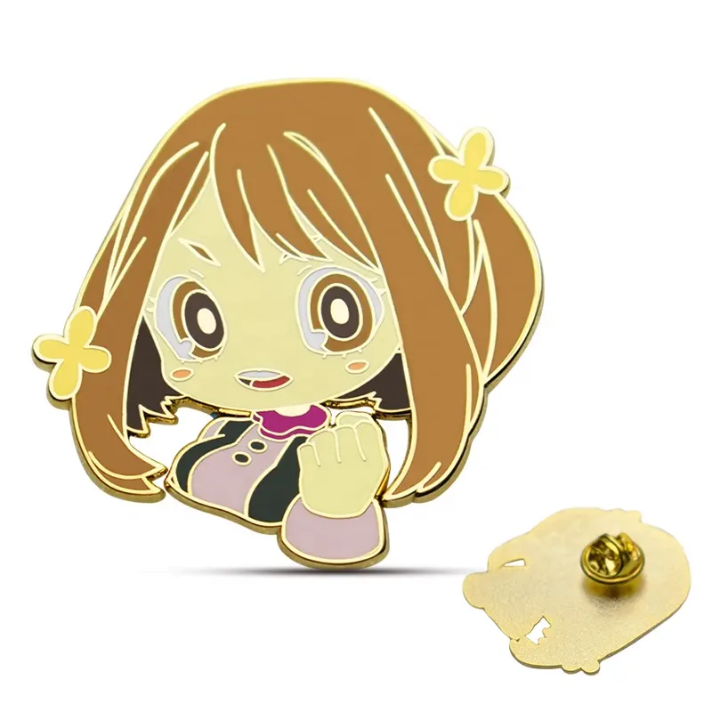 Wholesale Chinese manufacturers popular cheap anime character custom plated lapel pins