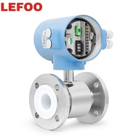LEFOO Industrielle Acide Résistant Magnétique Débitmètre 1.6Mpa DN10-DN300 électromagnétique débitmètre pour Fluide