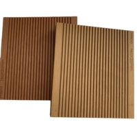 Revêtement de terrasse extérieur moderne anti-UV en WPC, 18 mm, composite bois-plastique, imperméable, solide, carré