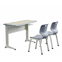 Ensembles de mobilier scolaire de haute qualité, pupitres et chaises scolaires à deux et à un seul poste pour les salles de classe
