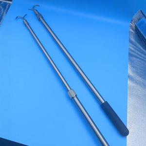 Telescopic Clothes <b>Drying</b> <b>Rack</b> Aluminum Alloy 1 Meter Hook Type Balcony Use Clothing Organizer - Product Image 4