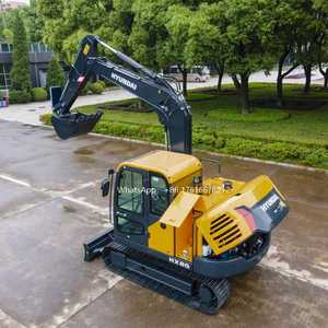 Excavatrice sur chenilles hydraulique Hyundai de fabrication coréenne, 8 tonnes, Hyundai HX80 R80, prix bas, machinerie d'excavation - Product Image 4
