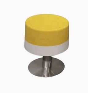 Pieds et supports de table ronds en cuir brossé Art Déco pour cuisine - Product Image 5