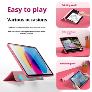 เคสใสอะคริลิคสีชมพูสำหรับ iPad รุ่นที่ 10 ปี 2022  รุ่นที่ใช้ร่วมกันได้กับ iPad 11  ฝาครอบป้องกันแท็บเล็ต - Product Image 3