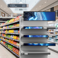 Écran LCD étiré en métal pour lecteur multimédia, affichage numérique pour ascenseur, prise en charge de l'animation, Wi-Fi, Android, personnalisable pour centre commercial