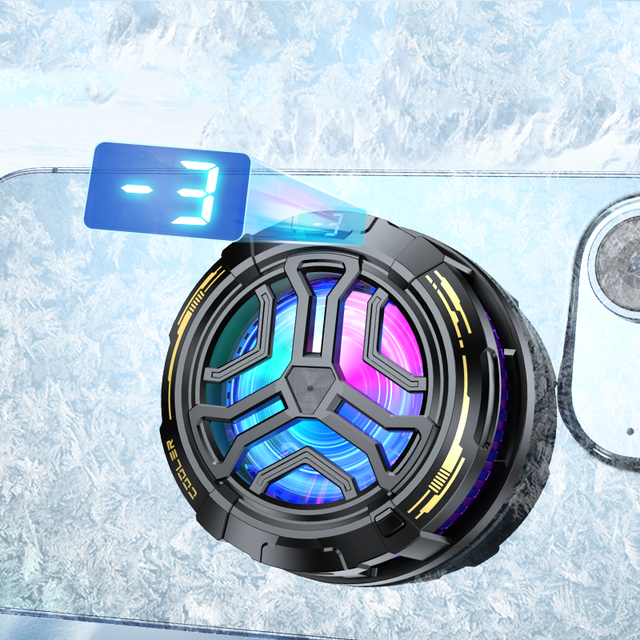 Cooling Fan Phone Cooler for Gaming With Adjustable RGB Light Can Frost High Cost-Effective