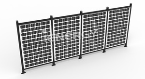 Vallas solares de jardín, valla de energía verde solar para el desarrollo del hogar, sistemas de cultivo de tierras - Product Image 3