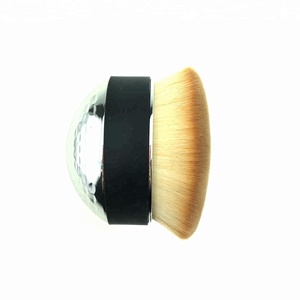 Lưu Trữ Du Lịch Giá Rẻ Duy Nhất Bán Buôn Vàng Thấp Moq Vegan Hình Bầu Dục Make Up Trứng Trang Điểm Oval Flat Top Foundation Rose Gold Kabuki Bàn Chải - Product Image 4