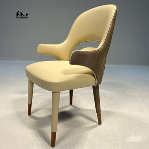 Luxury Modern Contemporary Hollow <b>Back</b> Dining <b>Chair</b> Mixed Material Fully Upholstered for Outdoor Hotel School Commercial Use - Product Image 2