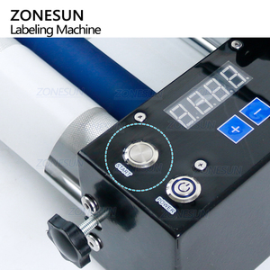 Máy dán nhãn bán tự động ZONESUN ZS-TB50SM cho lọ thủy tinh đựng nước chấm, mứt, chai nhựa tròn, nhãn tự dính - Product Image 2
