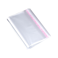 Sacs en plastique transparents PP OPP pour vêtements et chaussettes, auto-adhésifs, sous vide, épais, personnalisables, avec fermeture hermétique, vente en gros