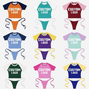 Maillots de bain de créateurs personnalisés, inspirés de l'été, avec lettres de marque, ensemble deux pièces, maillots de bain de créateurs, vêtements de bain - Product Image 1