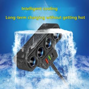 <span class=keywords><strong>Chargeur</strong></span> de voiture intelligent 120W à branchement USB pour allume-cigare, charge rapide pour iPad et iPhone 15 Pro Max D25 (vente en gros) - Product Image 3