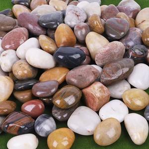 High-Gloss <strong>Polished</strong> Natural <strong>River</strong> <strong>Stone</strong> and Cobble Pebbles Rain Flower Effect Paving Stones for Villa Park Outdoor Landscape - Product Image 4