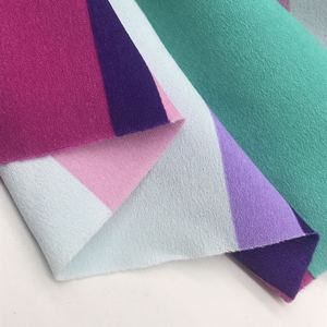 Tissu imprimé de crêpe de mousseline de soie de bulle tissé par polyester de fournisseur d'usine pour des vêtements - Product Image 2