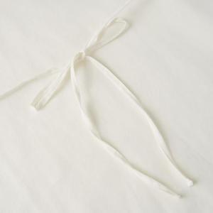 Camicetta da <span class=keywords><strong>Donna</strong></span> 100% <span class=keywords><strong>Cotone</strong></span> Stile Wabi-sabi Francese Minimalista con Collo a Cappuccio e Laccio, Sofisticata per Primavera e Autunno - Product Image 3