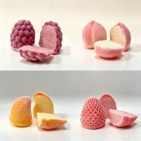 Nouvelle conception, livraison mondiale, saveur fruitée et chocolatée, fruits exotiques, mini crème glacée 3D prête à l'emploi en boîte, saveur mangue citron