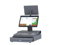 Dual Screen Intel I5 Windows Cash Drawer POS System Machine 13.3 Screen Wi-Fi 6 Bluetooth5.2 for Small Business Cash Register