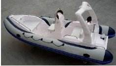Bateau gonflable rigide de pêche avec matériau de coque en PVC à fond en fibre de verre pour les aventures en bateau - Product Image 6