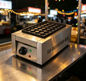 Nouvelle Machine Électrique à Griller les Boulettes de Poisson et les Boulettes de Poulpe à 1 Tête, Modèle Commercial Baokang 2026, Haute Productivité, avec Minuteur, <span class=keywords><strong>Prix</strong></span> Usine - Product Image 1