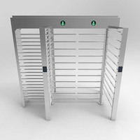 Máquina de seguridad facial con Control de acceso, giradiador de altura completa con carro duro, código QR