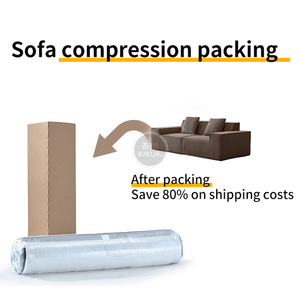 फ्लैनेल चेस्टरफील्ड मॉड्यूलर स्पंज सोफा आरामदायक संपीड़ित तीन सीट आधुनिक लिविंग रूम - Product Image 6