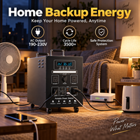 Stasiun Daya Portabel 4000W LiFePO4 Generator Panel Surya 4.6kWh/6.2kWh Gelombang Sinus Murni MPPT Cadangan Rumah RV Tipe C Senter