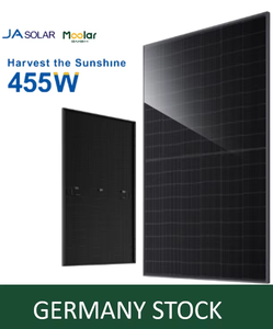 Panneaux solaires flexibles bifaciaux en verre double de classe supérieure JA Full Black JAM54D41-455/LB Stock N-Type, efficacité 23 %, 400 W - Product Image 2