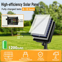 Guirlandes solaires G40 pour extérieur, étanches IP65, ampoules LED à filament, avec charge USB Type-C, télécommande