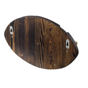 Présentoir mural à bijoux en bois massif brûlé rustique à 2 niveaux, <span class=keywords><strong>porte</strong></span>-bague de championnat sportif - Product Image 5