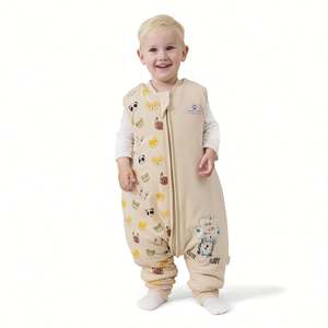 Autumn Winter Cotton <b>Baby</b> Sleeping Bag Quilted Anti-kick <b>Blanket</b> With Zipper for <b>Newborn</b> Multi-functional Split-leg Sleepwear - Product Image 2